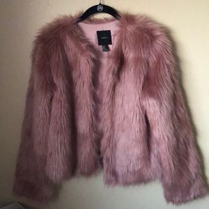 Faux Fur pink jacket!